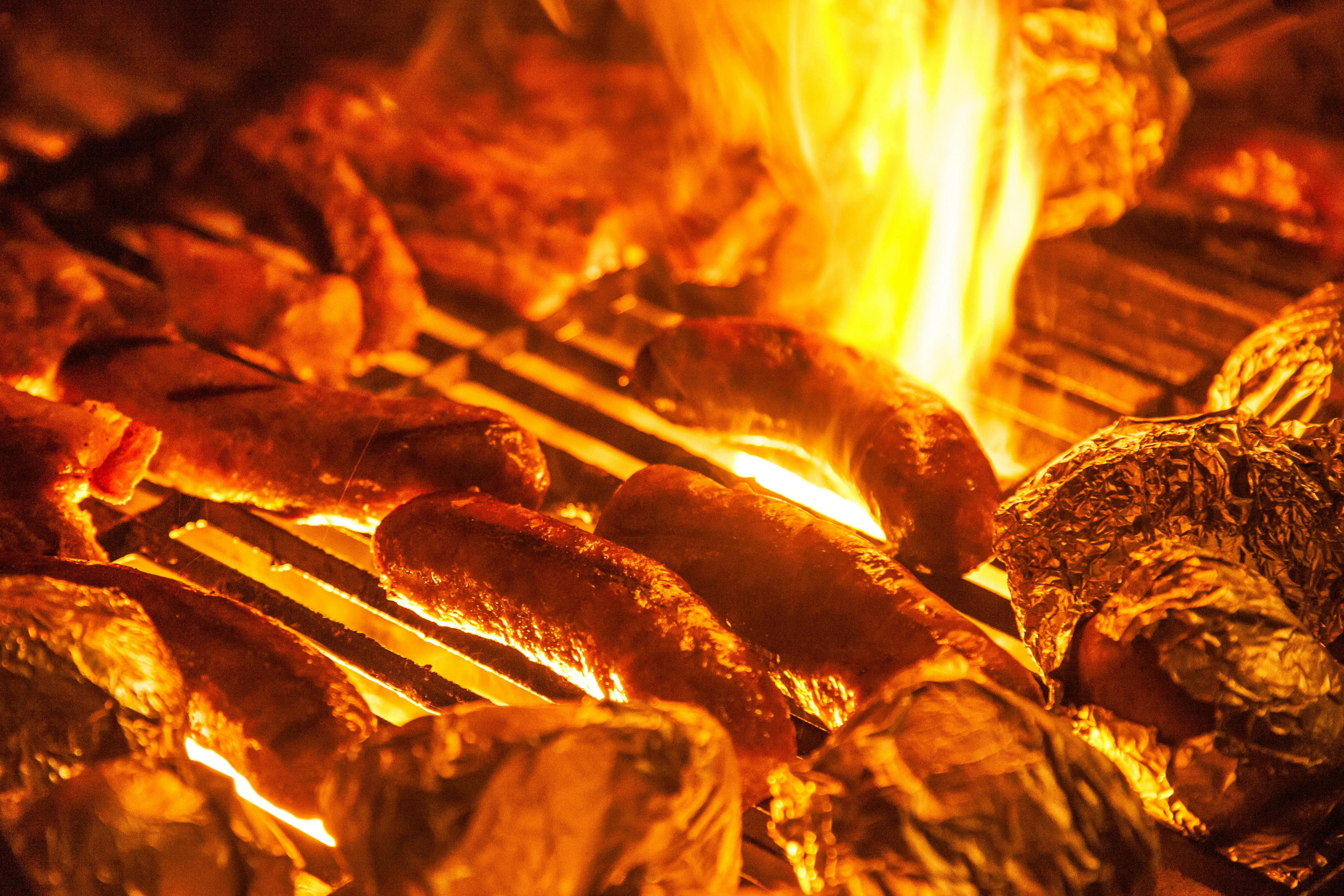 Chorizos artesanales recién preparados